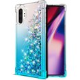 thumbnail image 1 of Pour Galaxy Note 10 Plus Cas, WORLDMOM Gradient Coloré Design Bling Fluide Flottant Scintillant Paillettes Colorées, 1 of 5