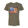 thumbnail image 2 of Wild Bobby, Colorful Neon Flag Hearts Love, Streetwear, Men Premium Tri Blend Tee, Military Green, 2XL, 2 of 3