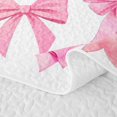 thumbnail image 5 of Erosebridal Princess Bow Quilt Full for Women Girls, Watercolor Ribbon Art Full Bedspread Sets, 3pcs, 5 of 7