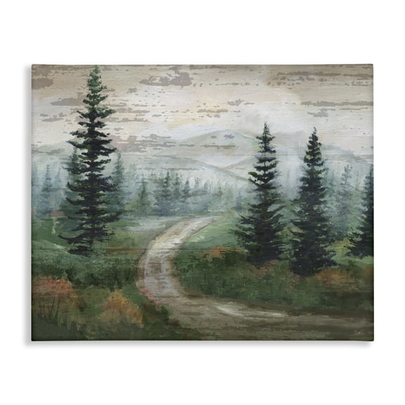 Stupell Industries Farmhouse Path Through Wilderness Canvas Art, 20 x 16, by Nan