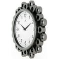 thumbnail image 4 of Infinity Instruments Ellipse Brushed Silver Transitional Analog Display Wall Clock, 4 of 7