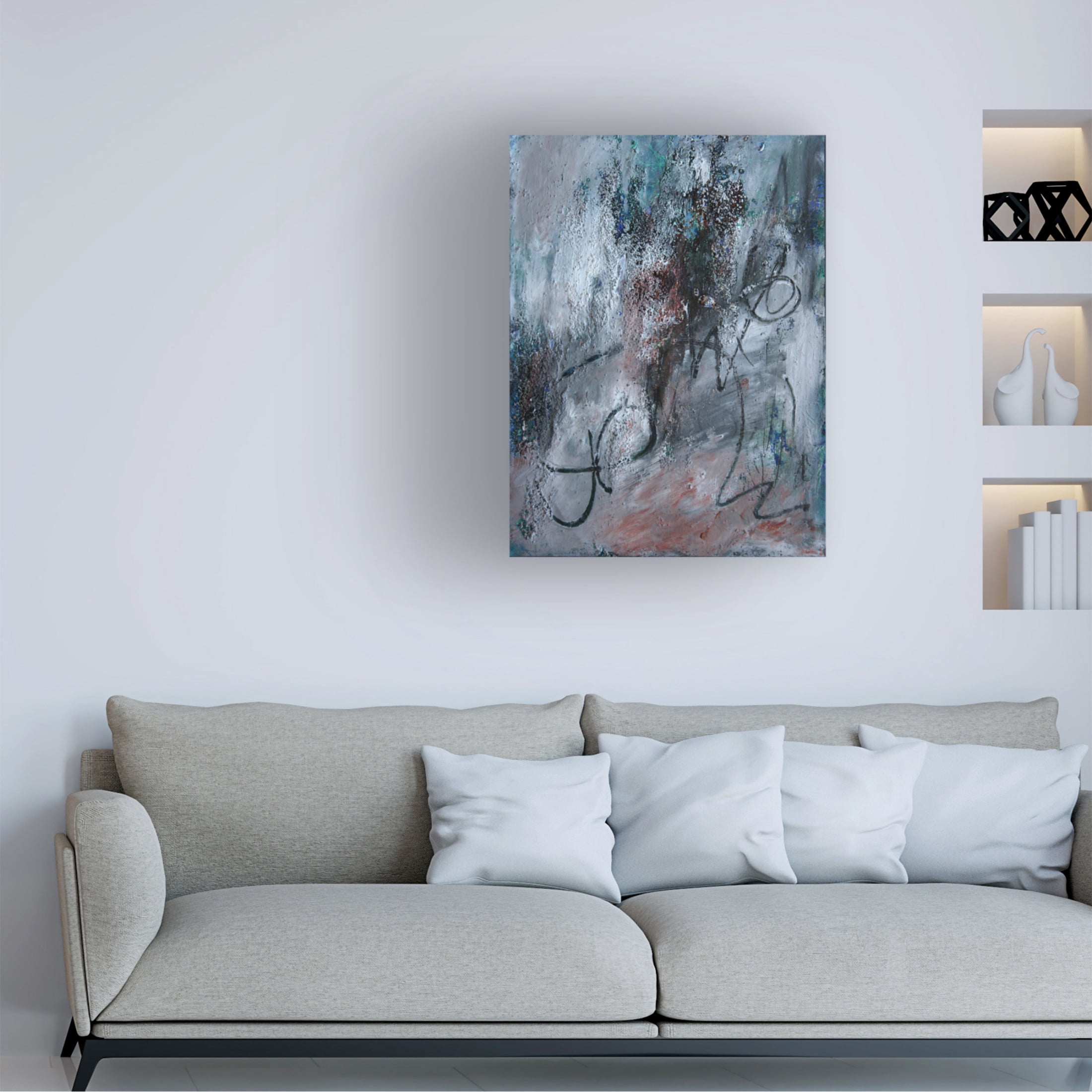 Canvas Wall Art - Deb Chaney 'Dw Iii' Wall Art for Living Room, Bedroom, or Office Décor by Trademark Fine Art - 14 x 19 Inches