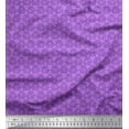 thumbnail image 1 of Soimoi Purple Moss Georgette Fabric Artistic Leaves Print Fabric by the Yard 42 Inch Wide, 1 of 3