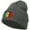 Grey, variant on Senegal Flag Embroidered Long Beanie - Olive OSFM