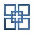 thumbnail image 2 of Tyler Dillon Contemporary Layered Square Sapphire Blue Accent Mirror 16"H x 16"W, 2 of 9