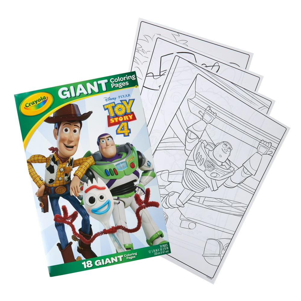Crayola Toy Story 4 Giant Coloring Pages, 18 Pages, Child, Unisex ...
