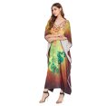 thumbnail image 3 of Robe Kaftan Longue Décontractée Ample à Manches Kimono pour Femmes Grande Taille, Tenue de Villégiature, Robe de Soirée, Fête, Été, Plage, Couvre-Maillot, 3 of 6