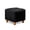 Cat Print Black, variant on SCRAWLGOD Wolf Butterfly Starry Sky Print Violet Ottoman Cover, Soft Square Footstool Cushion with Non Slip Bottom Thick Furniture Protection Universal Fit for Most Footrest Sofa