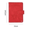 thumbnail image 3 of Porta Pasaporte Funda Protectora Espacio Para Visa Rfid Viaje Rojo, 3 of 3