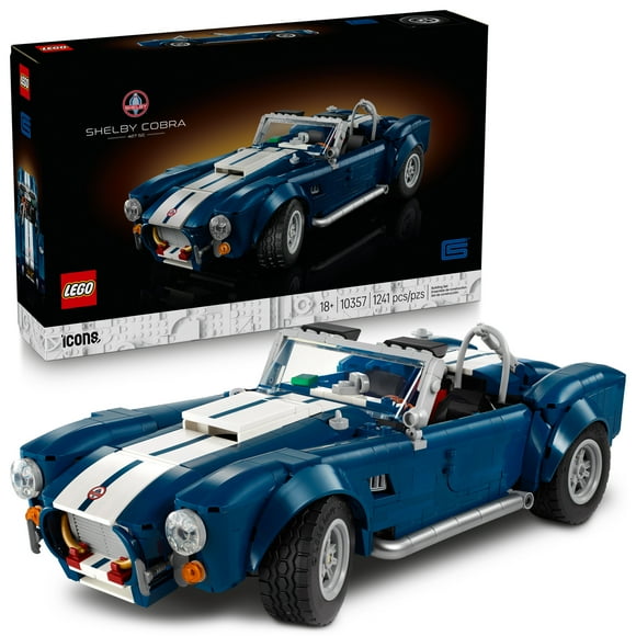 LEGO Icons Shelby Cobra 427 S/C, Ensemble de Modèle de Voiture de Collection pour Adultes 10357