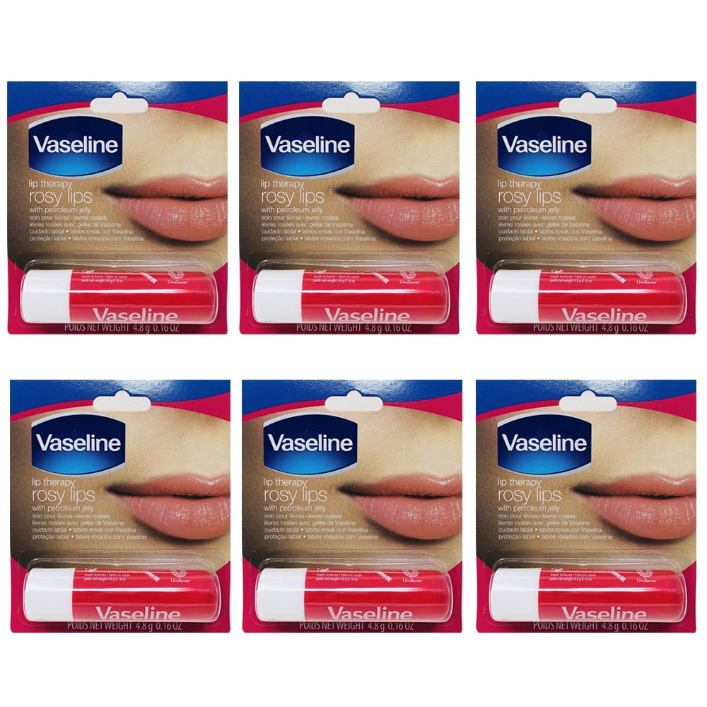 paritet Information Mose 6 Pack) Vaseline Lip Therapy Rosy Lips | Lip Balm with Petroleum Jelly for  Providing Your Lips with Ultimate Hydration and Essential Moisture to Treat  Chapped, Dry, Peeling, or Cracked Lips; 0.16