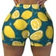 thumbnail image 2 of Fotbe Lemon Shorts Sin Costuras – Shorts Deportivos de Cintura Alta para Mujer, Elásticos para Gimnasio, Yoga, Running o Ciclismo-Medium, 2 of 8