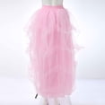 thumbnail image 5 of Women Dress Pink Tutu Skirts High Low Tulle Skirt Puffy Fairy Skirts Irregular Tutu Skirt, 5 of 5