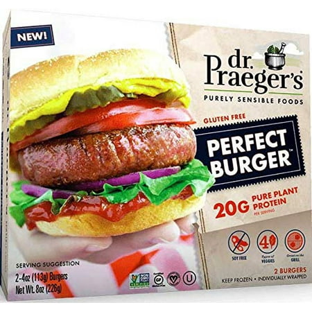 Dr. Praegers Purely Sensible Foods Perfect Burger 8 Ounce — 6 per case.