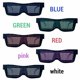 thumbnail image 2 of Minnieouse Las gafas LED inalámbricas verdaderas luminosas se iluminan con el control de la aplicación que brilla intensamente Carnival Club Lentes azul Minnieouse JJ25635-03B, 2 of 5