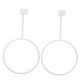 thumbnail image 4 of Milisten 2Pcs White Iron Basketball Holder Convenient Space Saving Display and Storage Rack, 4 of 7