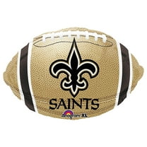 Anagram New Orleans Saints Shape 21" Football Football Foil Balloon, Gold Black White