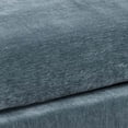 thumbnail image 4 of Rio 32 Inch Modular Ottoman Box Cushion Seat Wood Legs Slate Blue Fabric - Saltoro Sherpi, 4 of 5