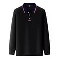 thumbnail image 3 of Playera Manga Larga Moda Tipo Polo Casual Comoda Hombre, 3 of 6