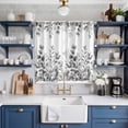 thumbnail image 2 of Grey Eucalyptus Leaves Kitchen Curtains Window Panels, Watercolor Spring Summer Botanical Insulated Window Treatment Curtain, Grommet Curtains for Bedroom/Living Room/Bathroom, 2 Piece 42"Wx63"L, 2 of 8