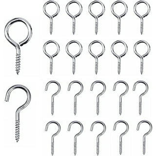 2.5 Inch Heavy Duty Eye Hooks, 10 Pack Stainless Steel Eye Screws, Screw in  Eye Hooks for Wood, Securing Cables Wires, Anti-Rust Self Tapping Eyelet  Screw Eye Bolts for Indoor & Outdoor