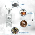 thumbnail image 3 of Rose Flower Urn Necklace for Ashes Cylinder Cremation Jewelry for Ashes for Women Ashes Keepsake Pendant for Human / Pet Memorial Locket Holder, 3 of 6
