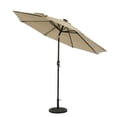 thumbnail image 4 of Island Umbrella Mirage II Fiesta 9-ft Octagon Market Umbrella with Solar LED Tube Lights - Champagne and Taupe, 4 of 11