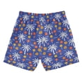 thumbnail image 2 of Tropical Palm Tree Flower Pattern Swim Trunks Quick Dry Beach Pool Board Shorts Lightweight Stylish Print Sizes 2T to XL, 2 of 8