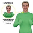thumbnail image 3 of Disfraz Morphsuits completo para adultos, traje zentai verde para hombre, 3 of 4