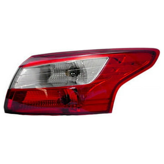 Right Passenger Side Outer Tail Light Assembly - Compatible with 2012 - 2014 Ford Focus Sedan 2013