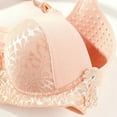 thumbnail image 3 of Deals 4 Pcs Floral Bra for Women Adjustable Lace-Up Anti-Sagging Bras Closure Wireless Full Coverage Shelf Bra Lounge Breathable Bralettes Everyday Wirefree Comfortable Support Underwear, 3 of 6