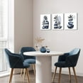 thumbnail image 2 of Nachic Wall Boho Canvas Wall Art Mid-Century Plant Vase Painting Art Prints Minimalist Artwork Modern Navy Blue Bedroom Bathroom Decor (Blue), 2 of 11