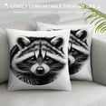 thumbnail image 3 of Orinice Raccoon Graphic Decorative Pillow Cover for Home Couch Living Room Bed Sofa 22x22in, 3 of 5