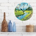 thumbnail image 3 of Ryvnso Summer Landscape Green Wall Clock Non Ticking Silent Kitchen Clock Battery Operated Clocks 10 inch, 3 of 7