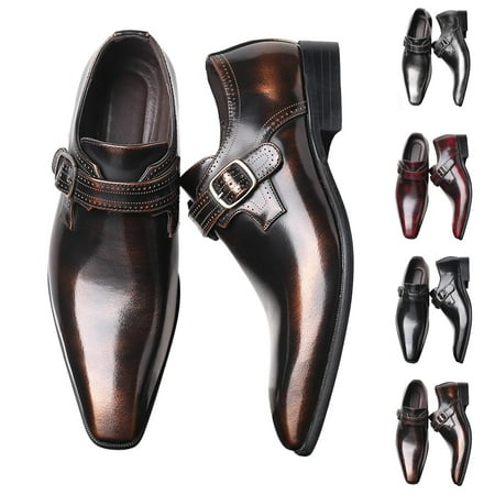 HaiMao Men s Business Shoes Clearance Casual Dress Oxfords formal Lace-Up Shoes for office  Parties  and Daily Wear Yellow 11.5(48)