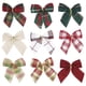 thumbnail image 2 of 10/20 piezas de mini lazos navideños para colgar en el árbol de Navidad, adornos navideños para el hogar, decoración de fiesta de Año Nuevo 2023, 2 of 5