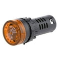 thumbnail image 3 of jinwen 5X LED Flash Alarm Indicator Lamp with Buzzer AD16-22SM Yellow 24V, 3 of 9