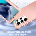 thumbnail image 4 of Decase for Samsung Galaxy S25 Ultra Phone Case,Shockproof Three Layer Heavy Duty Soft Silicone Rubber Bumper+Hard Plastic Hybrid Protective Case for Samsung Galaxy S25 Ultra,Rosegold, 4 of 7