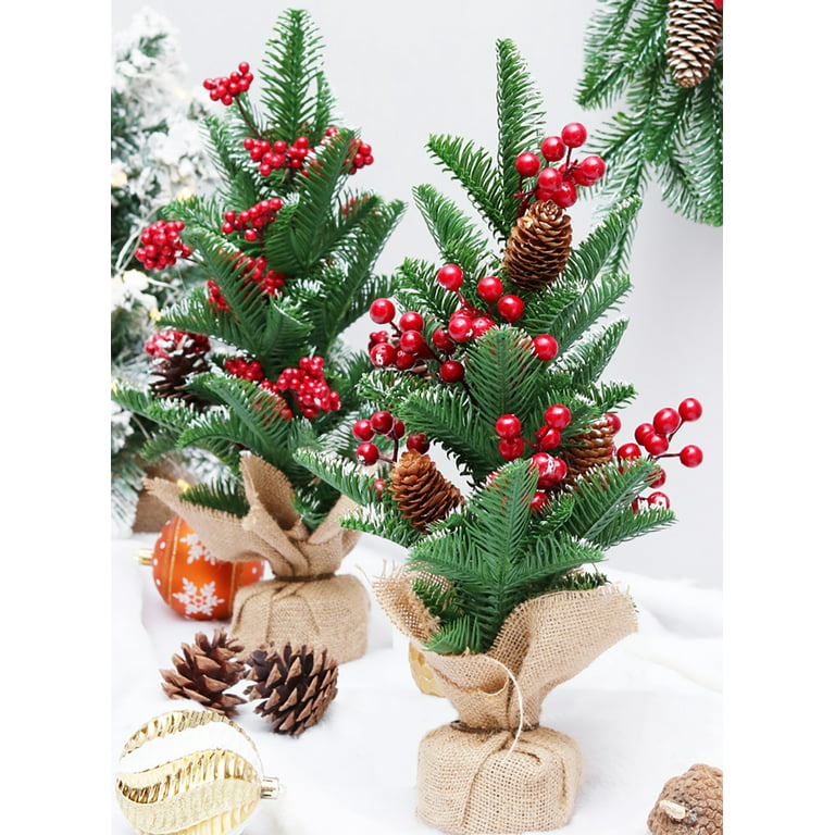 Set of 24: Red Holly Berry Stems with 35 Lifelike Berries, 17-Inch, Festive Holiday Decor, Trees, Wreaths, & Garlands, Christmas Picks, Home  & Office Decor