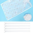 thumbnail image 2 of 100PCS Closed Tail Nylon Zipper Smooth Self-locking Pants Zipper Sturdy Laundry Zipper Multi-purpose Pen Bags Zipper for Home Store (White Net 30cm Long), 2 of 5