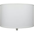thumbnail image 3 of FenchelShades.com 18" Top Diameter x 18" Bottom Diameter 12" Height Cylinder Drum Lampshade USA Made (Linen White), 3 of 6