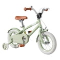 thumbnail image 1 of Costway Vélo pour Enfants 12 Pouces avec Selle et Guidon Ajustables, Roues Stabilisatrices Amovibles, Frein à Main, Vert, 1 of 10