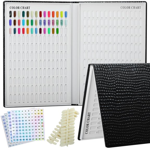 Libro de presentación de colores para esmaltes de uñas vnjaoi Professional 308