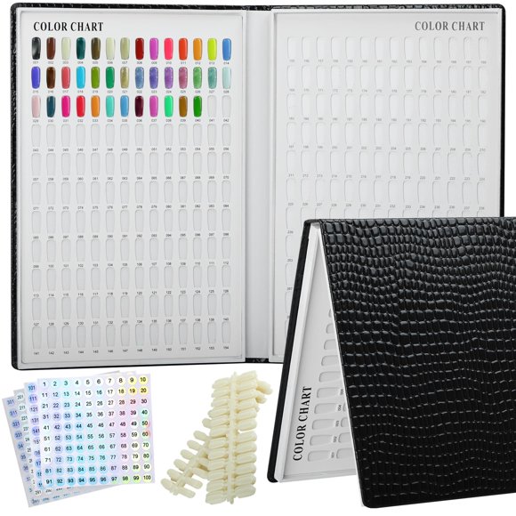 Libro de presentación de colores para esmaltes de uñas vnjaoi Professional 308