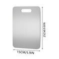thumbnail image 3 of Nsxcdh Food-grade Stainless Steel Cutting Board Durable Kitchen Chopping Board Safe for Meat, Fruit, and Vegetables Dishwasher Safe Rust-resistant and Easy to Clean Professional Quality Kitchen Tool, 3 of 3