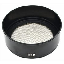 Sieve, No. 10 Mesh (2mm Openings) - Stainless Steel Mesh with Stackable Plastic Frame - Eisco Labs