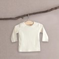 thumbnail image 4 of zuwimk Boys Long Sleeve Shirts Cotton Solid Crew Neck Basic Shirts(12-18 Months,Beige), 4 of 4