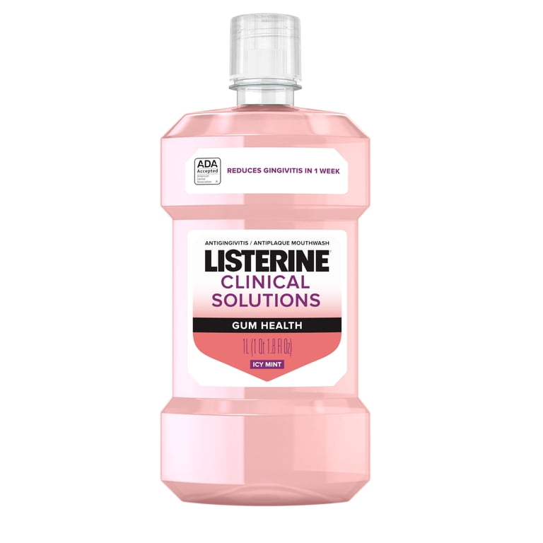Listerine Clinical Solutions Gum Health Mouthwash, Icy Mint photo 1