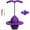 Purple, variant on Balance Jumping Ball with Handle & Pump, Pogo Jump Ball Balance Board for Kids Adults, Anti-Slip Deck for Indoor Outdoor Fun & Fitness
