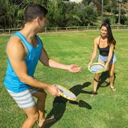 Sunlite Sports Bongo Discs, Ball Paddle Game, Ball Throwing Outdoor Games for Beach, Lawn, Backyard, Camping, Fun Beach Sports Toys, Set of 2